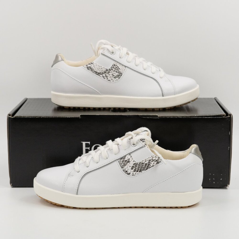 FootJoy Women's FJ Links White / Snake Golf Cleats 98185 Multi Size - Picture 8 of 12